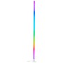 Weiße LED-Design-Stehlampe Neele mit Farbwechsel (RGB) und Dimmfunktion.