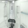 AquaVapore Duschkabine 80x120 mit Dampfsauna, Regendusche, Handbrause und Massagedüsen.