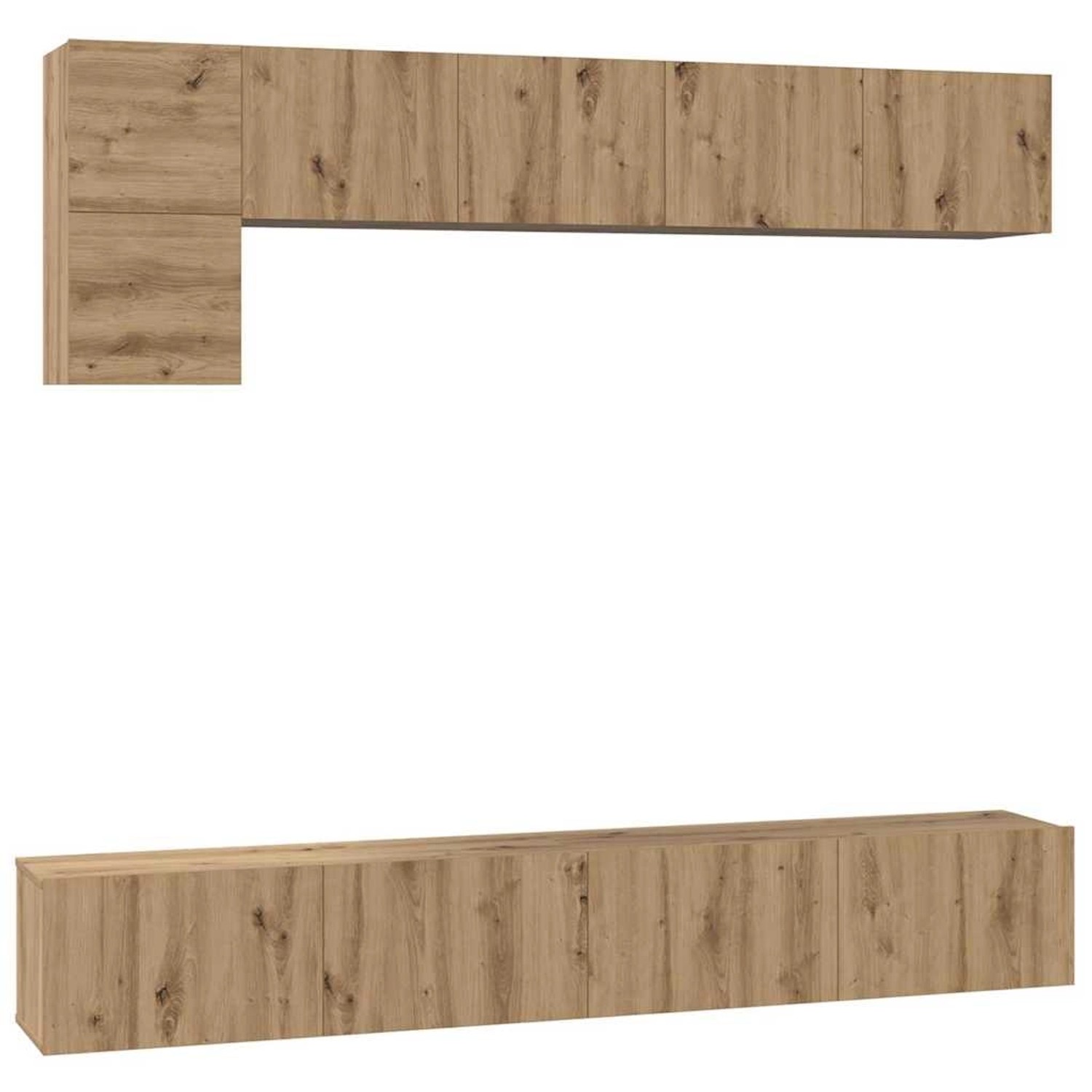 vidaXL TV-Schrank-Set 5-Tlg Artisan-Eiche 100 x 30 x 30 cm 3393197 günstig online kaufen