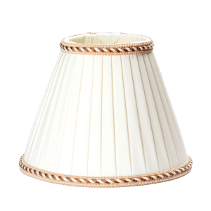 Konischer Orion Lightstyle Lampenschirm, Ø 18cm, creme-weiß, Stoff für E27 Fassung.