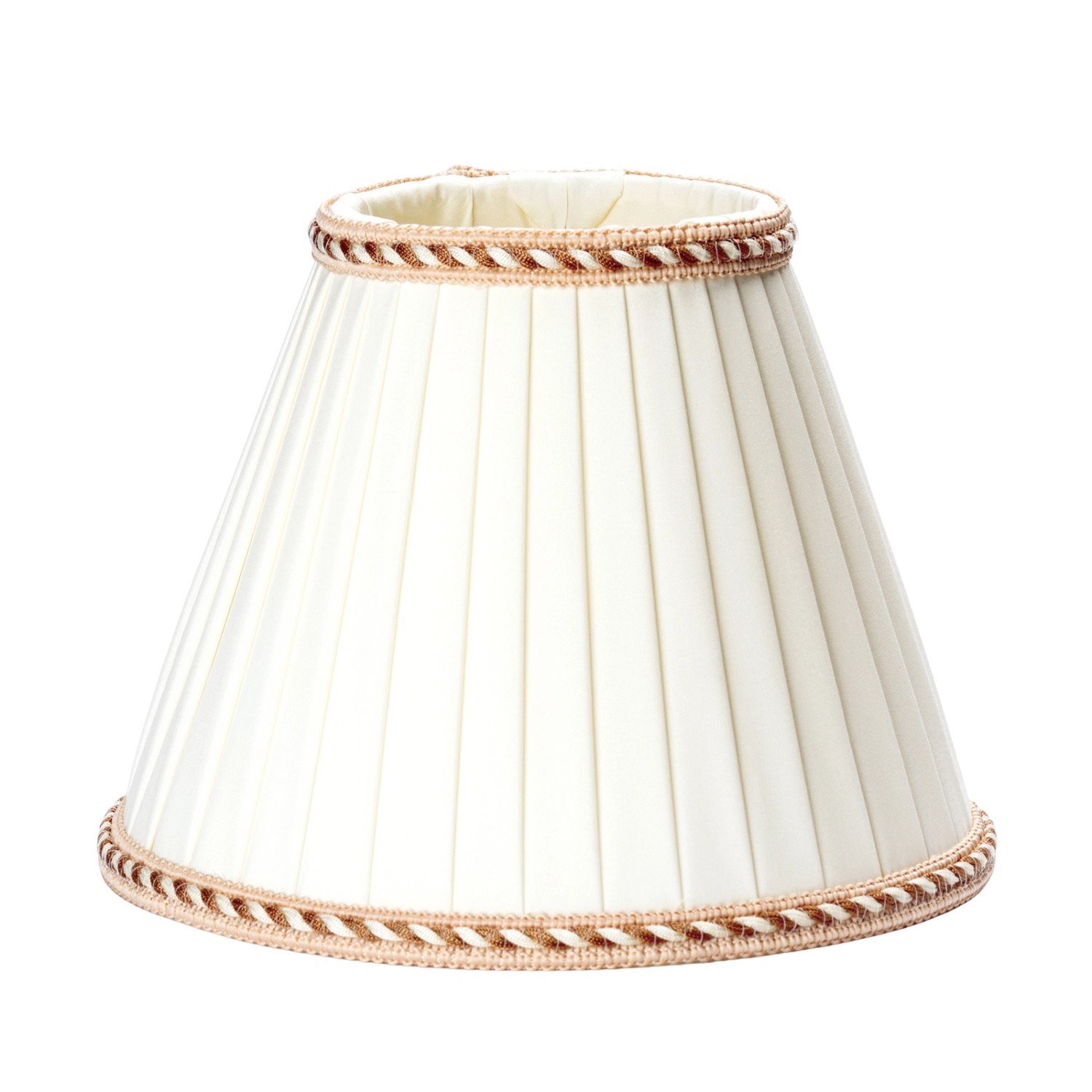 Orion Lightstyle Lampenschirm Ø 18 x 14 cm Stoff Konisch E27 Creme Weiß günstig online kaufen
