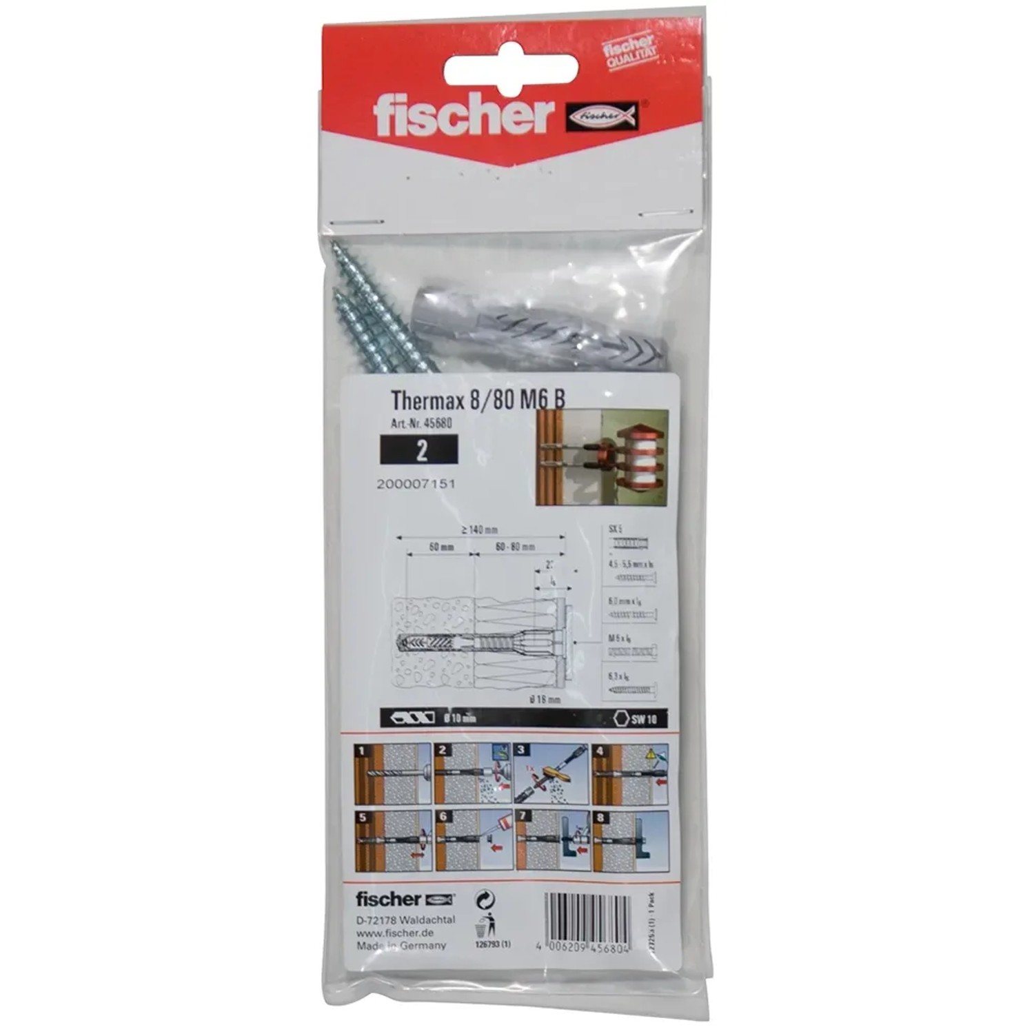 Fischer Thermax 10/160 M10 B Abstandsmontagesystem (2 Stk.) für Dübel-Befestigungen.