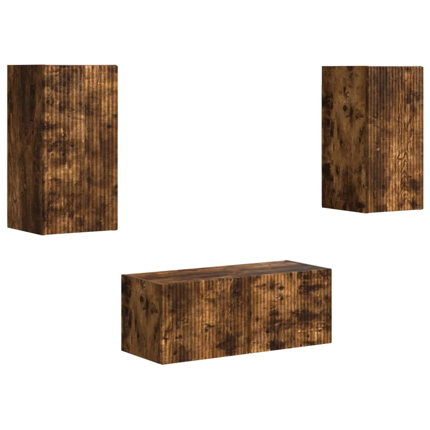 vidaXL TV-Schrankset 6-Tlg Geräucherte Eiche Holzwerkstoff 3409065 günstig online kaufen