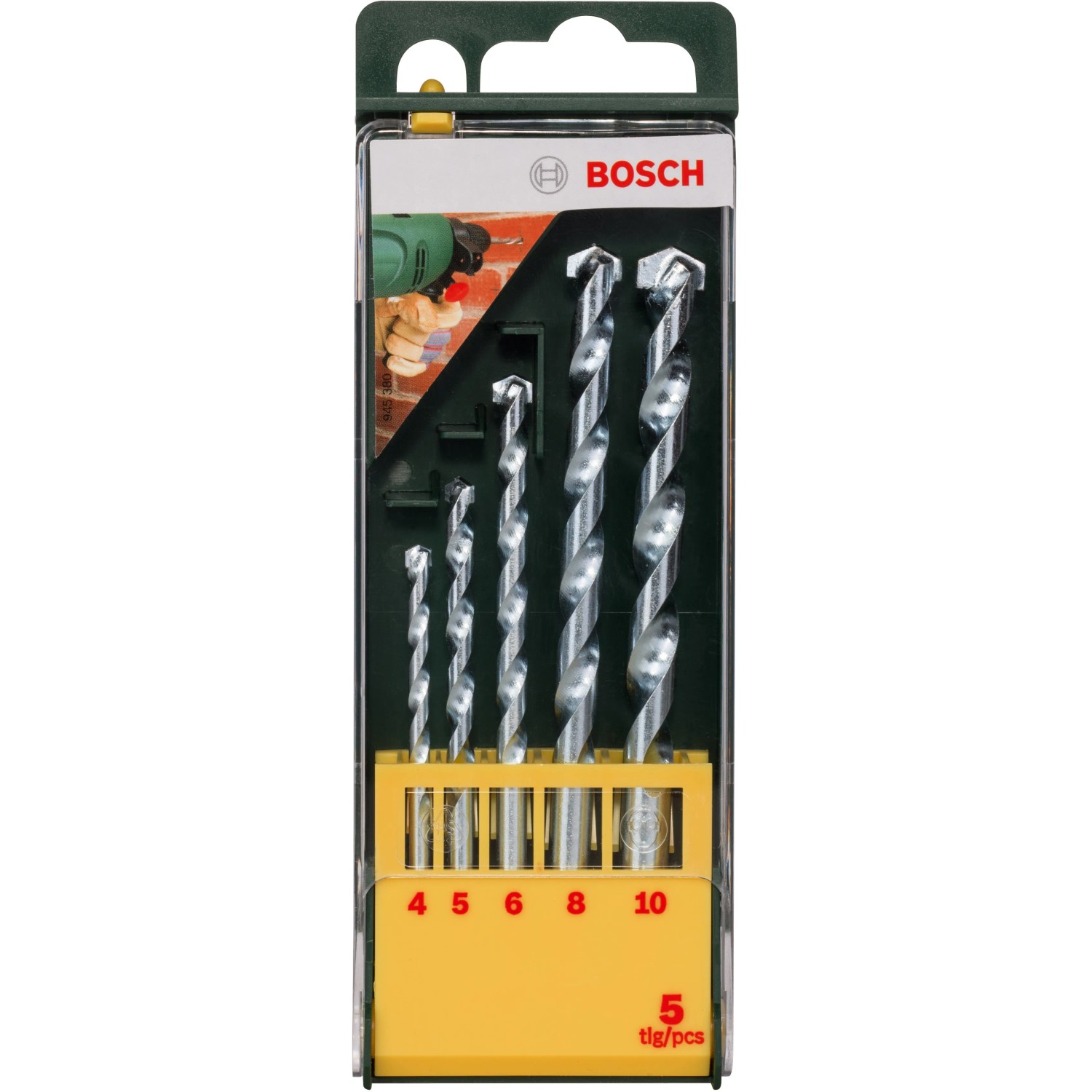 Bosch Steinbohrer-Set Promoline, 5-teilig, für präzises Bohren in Stein und Mauerwerk.