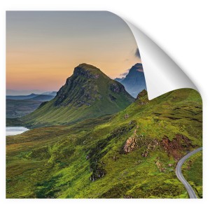 Myspotti Küchenrückwandfolie Scotland mit Berglandschaft, selbstklebend, 220x60 cm.