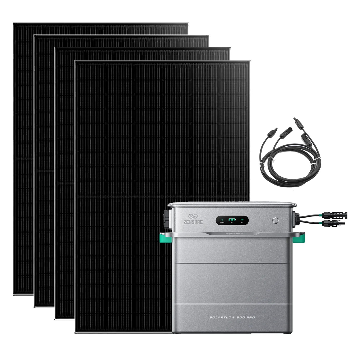 ZENDURE SuperCharged Solarflow 800 Pro Balkonkraftwerk 900W/1800W Inkl. Solarpanels & Ki-Management 1780W 1780W