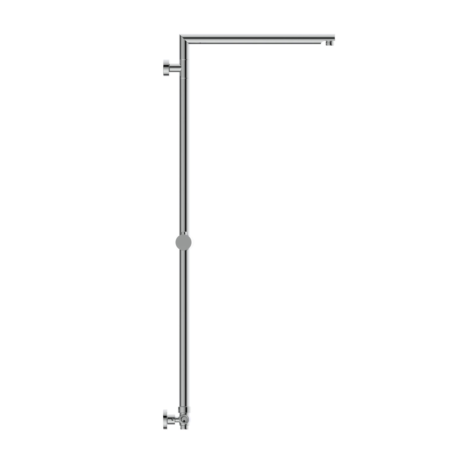 Schütte Steigrohr Marseille Chrom für Duschstangen mit Umsteller und Brausehalter.