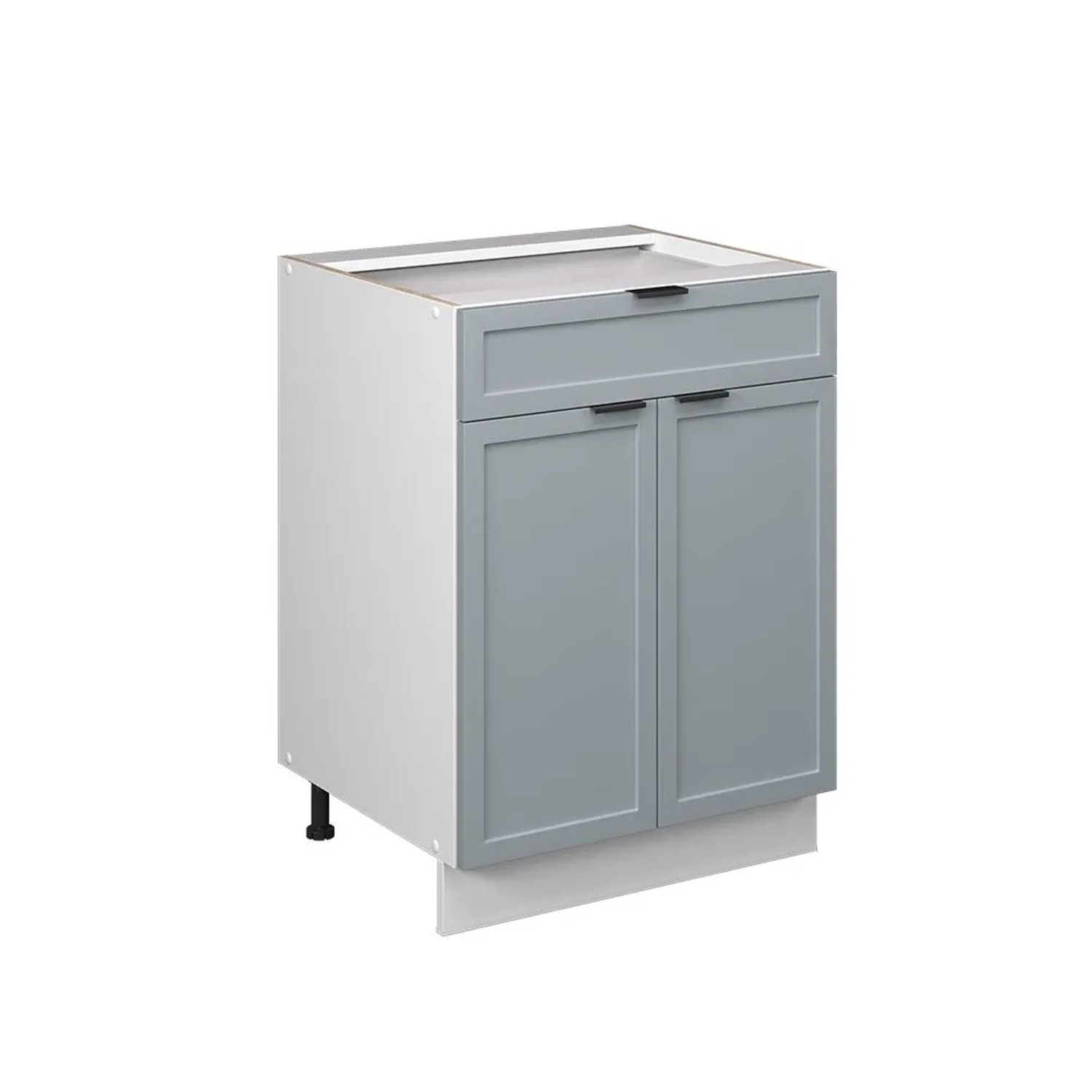 Vicco Unterschrank für Spüle/Kochfeld Fame-Line Hellblau-grau 60 x 82 mit Schublade ohne Arbeitsplatte Art Nr 60965