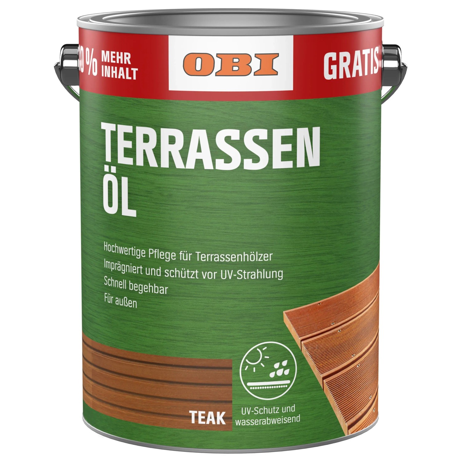 OBI Terrassenboden-Öl 3 l Teak