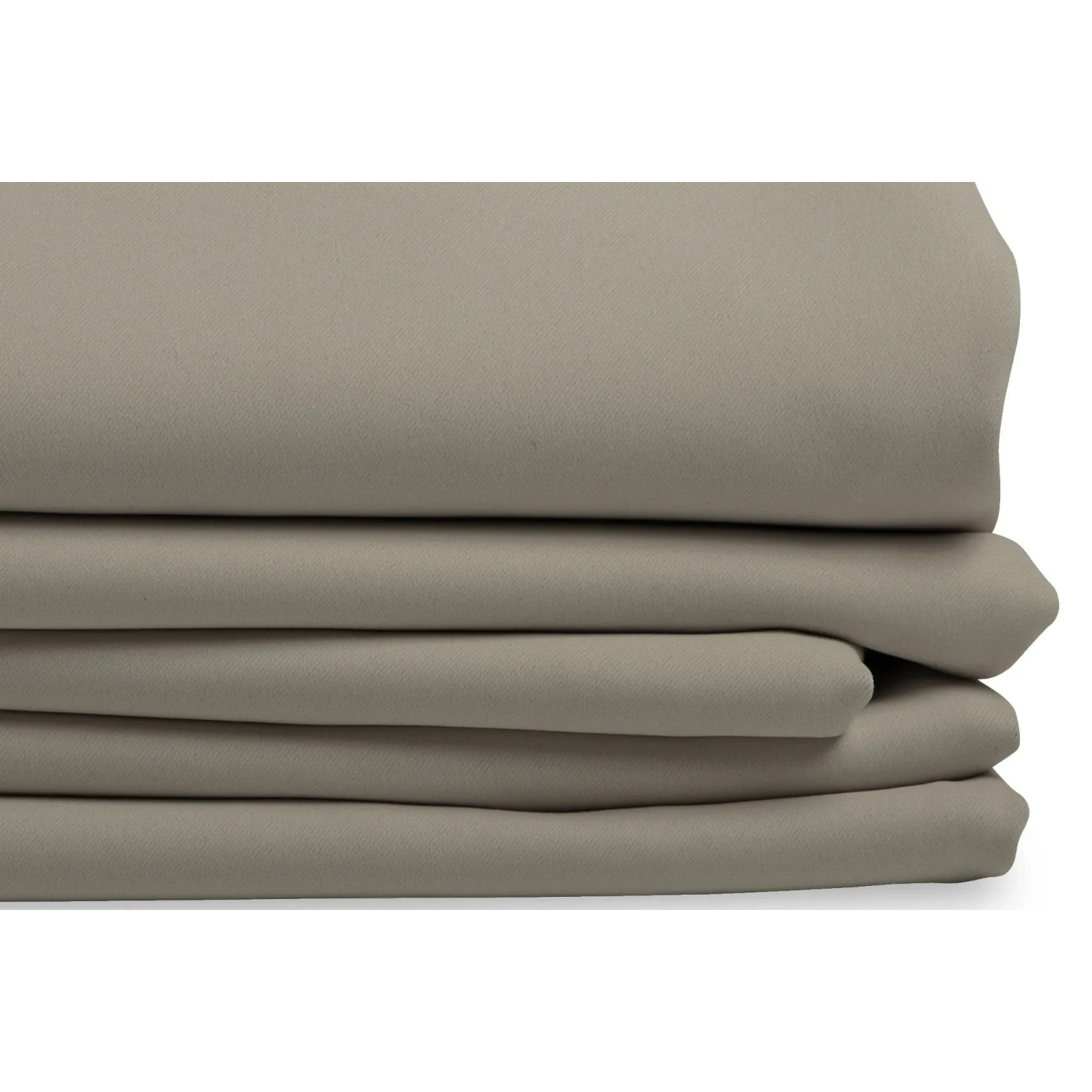Moondream Verdunkelungsvorhang in Taupe, 260x145 cm, gestapelt. Blickdichter Fenstervorhang.
