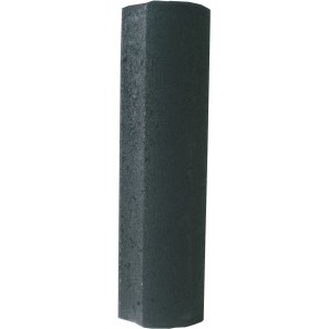 Anthrazitfarbene Mini-Palisade Rund, 25 cm hoch, zur flexiblen Garteneinfassung.