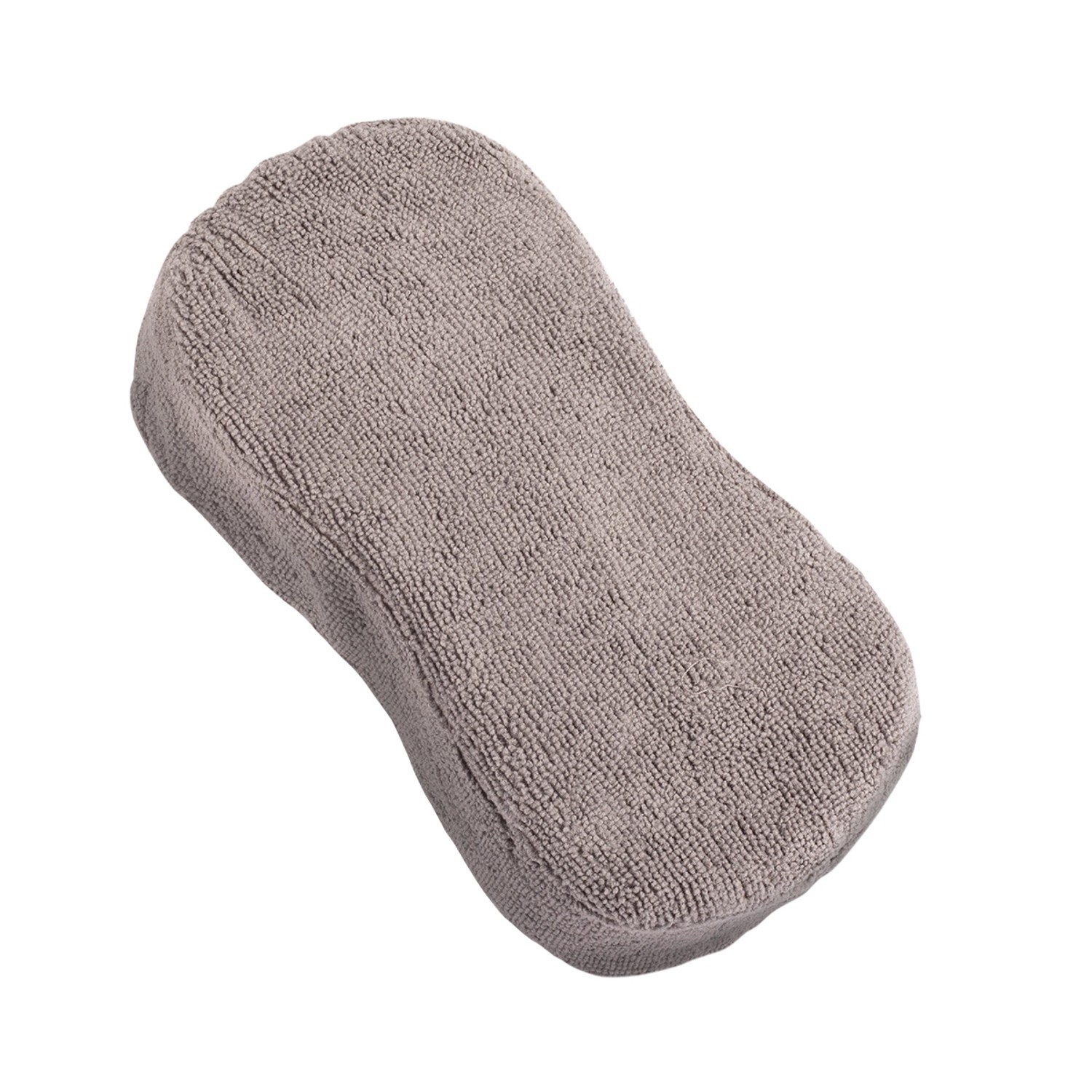 STAHLWERK Autoschwamm aus Mikrofaser, grau, für die Autopflege im Set mit Druckluft-Reinigungspistole.