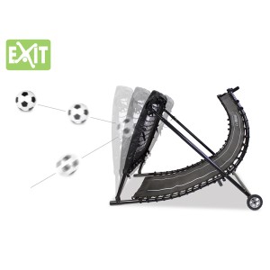 EXIT Kickback Fußball Rebounder (124x90cm) zum Verbessern der Fußballfähigkeiten.