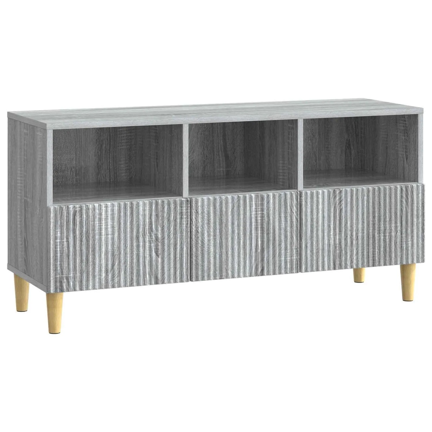 vidaXL TV-Schränk Graues Sonoma 102 x 34,5 x 50 cm Holzwerkstoff 894681