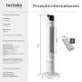 Tectake Turmventilator  Oszillierend 3 Modi und 3 Geschwindigkeitsstufen  31 x 31 x 110 cm Weiß_6