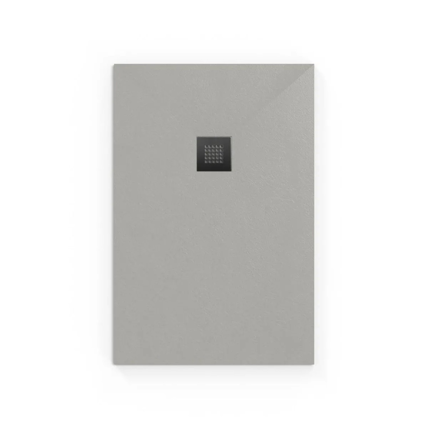 Swiss Aqua Technologies Duschwanne Gussmarmor 100x80CM Grau Flach Inkl. Siphon und Füße