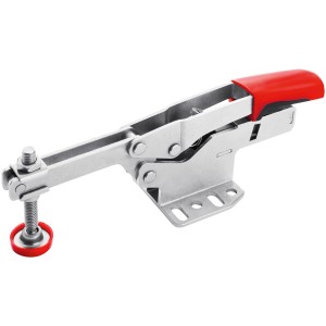 Bessey Waagrechtspanner STC-HH/40, ein Spannwerkzeug mit rotem Griff und verstellbarer Spindel.