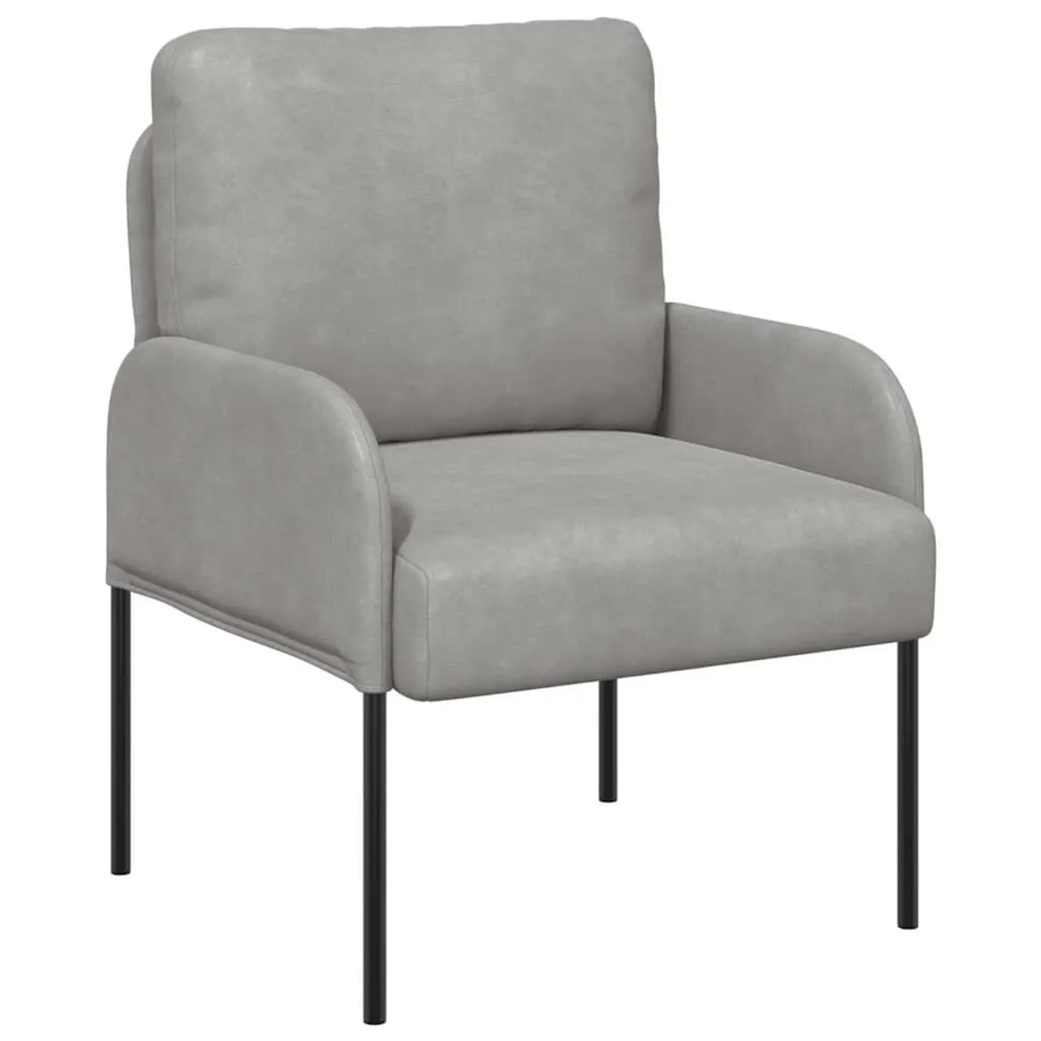 vidaXL Sofas mit Kissen 55cm Hellgrau Sperrholz 42023438