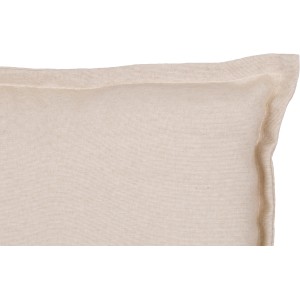 Beige Saumauflage für Hochlehner Gartenstuhl, Detailansicht.