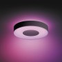 Schwarze Philips Hue Infuse Deckenleuchte mit Farbwiedergabe und 2400 Lumen.