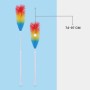 Bestlivings Staubwedel 2er-Pack, ausziehbar bis 97cm, bunter Bürstenkopf, weißer Stab.