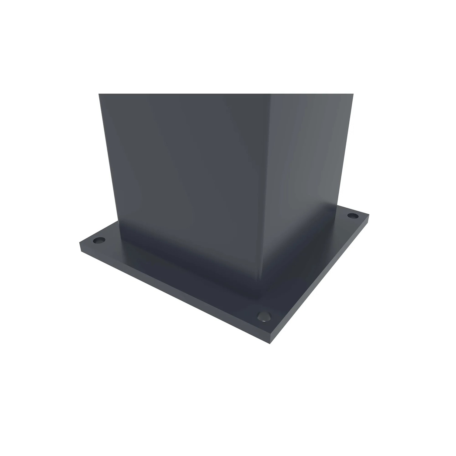 Detailaufnahme eines grauen Eifel Pfostens (H 166 cm) für Gartentore von Casanoov.