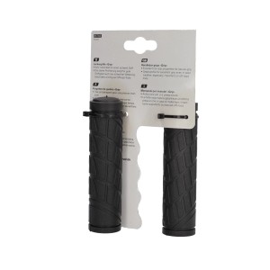 Fischer Lenker-Griffe Grip, grau/schwarz, für MTB/ATB Fahrräder.