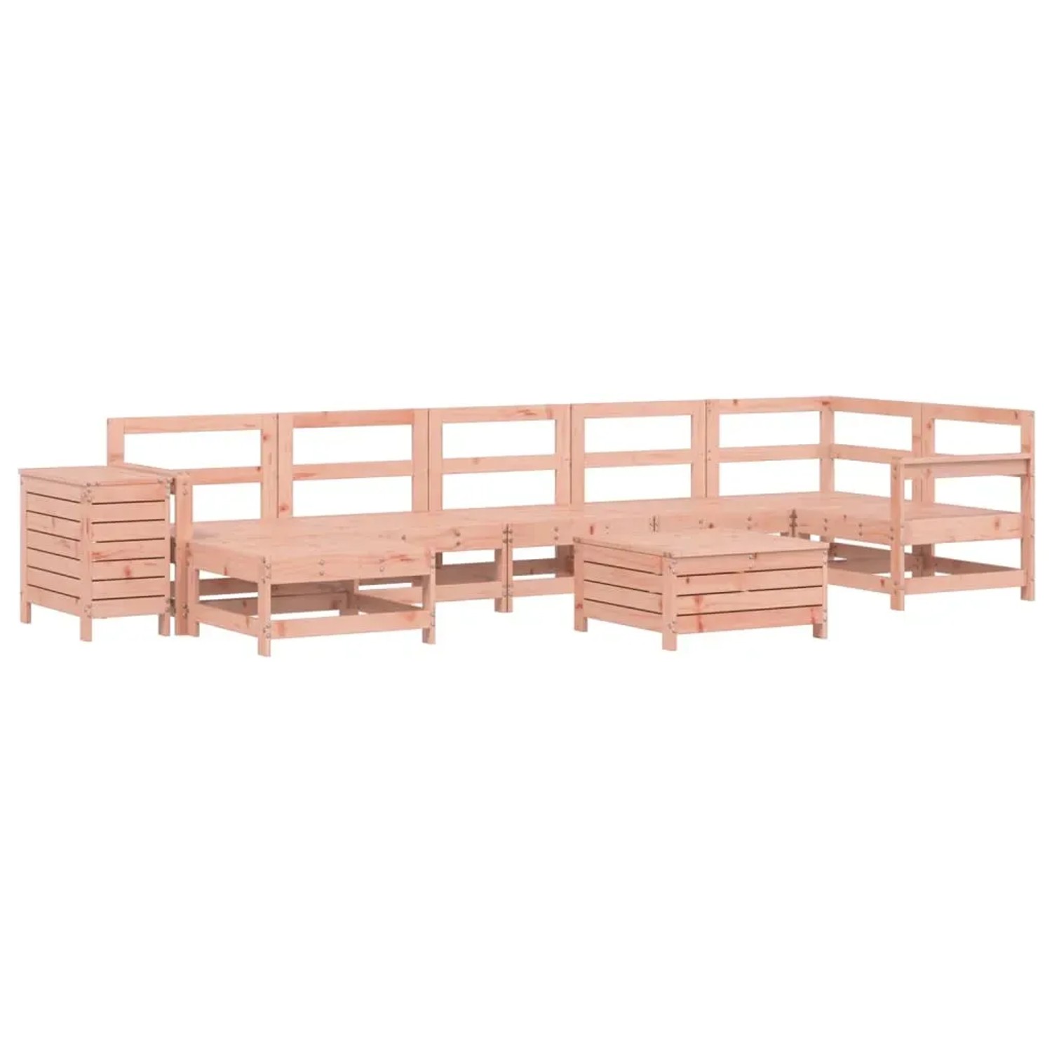 vidaXL 9-Tlg Garten-Sofagarnitur Massivholz Douglasie 3250694