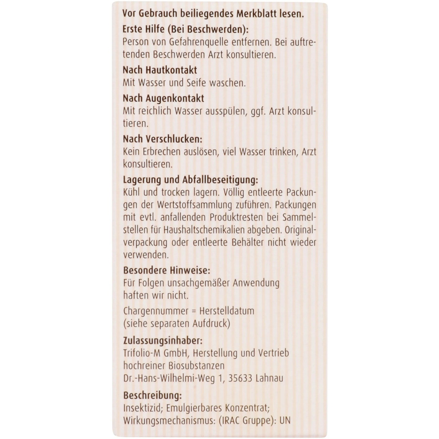 Hinweise und Erste Hilfe Informationen zum Compo Buchsbaumzünsler K.O. Mittel.
