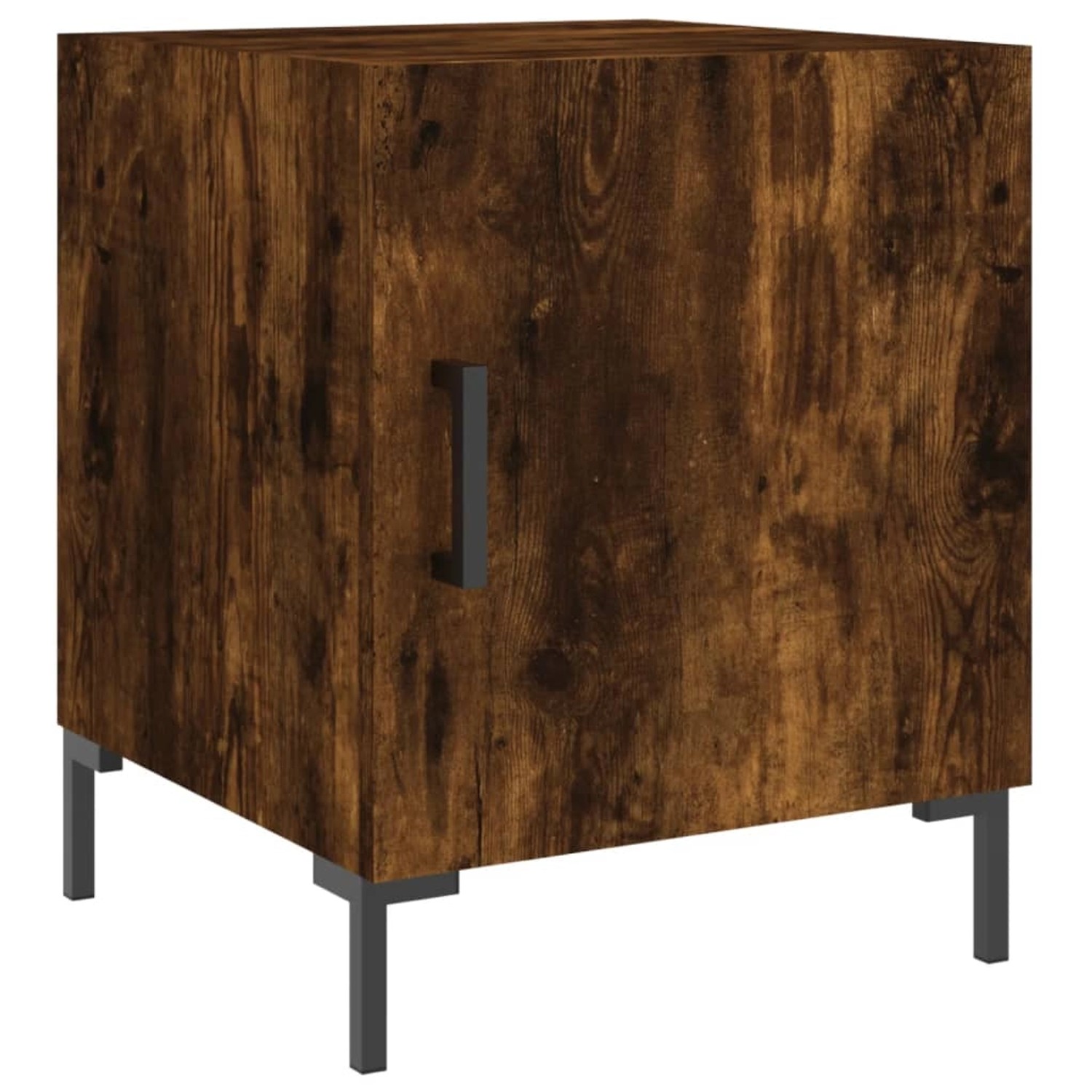 vidaXL Nachttisch Räuchereiche 40x40x50 cm Holzwerkstoff Modell 4 günstig online kaufen