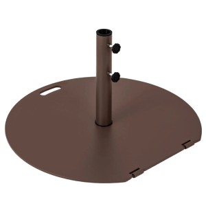 Costway Sonnenschirmständer, 23 kg, braun, mit Rollen und Griff für einfachen Transport.