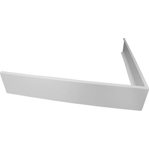 Weiße Breuer Aluminium Wannenschürze für Classic Line Quadrat-Duschwanne, 90x90 cm.