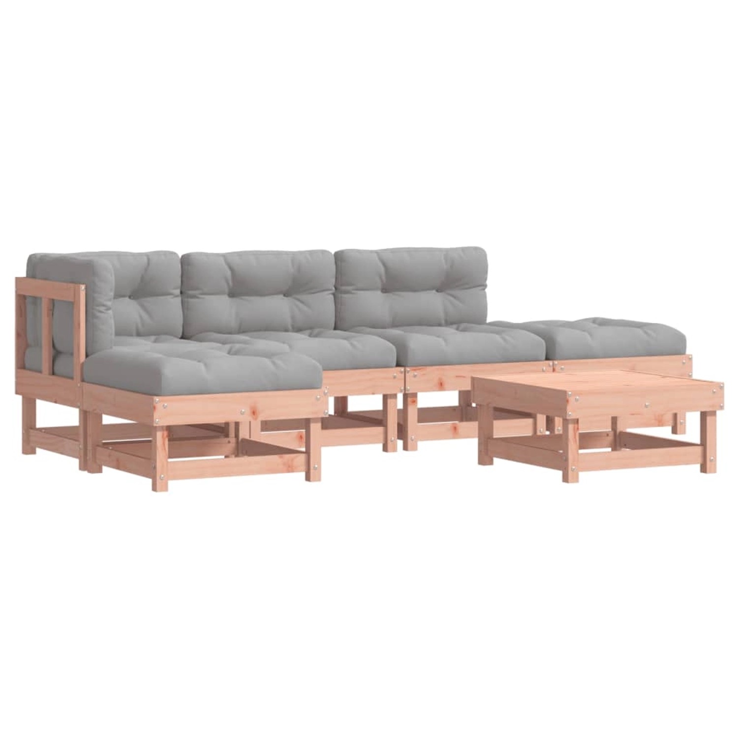 vidaXL 6-Tlg Garten-Lounge-Set mit Kissen Massivholz Douglasie 3185897 günstig online kaufen