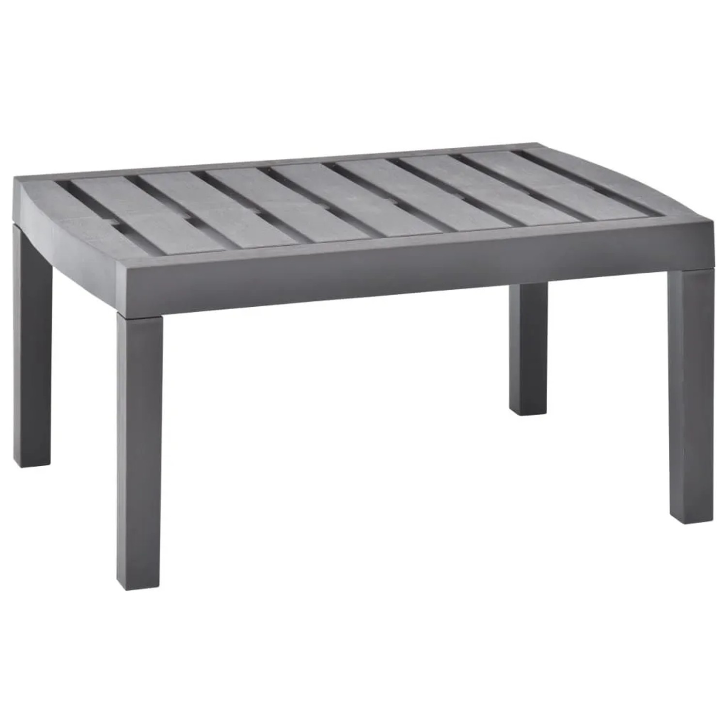 Furnicato Gartentisch Mokka 78x55x38 Cm Kunststoff