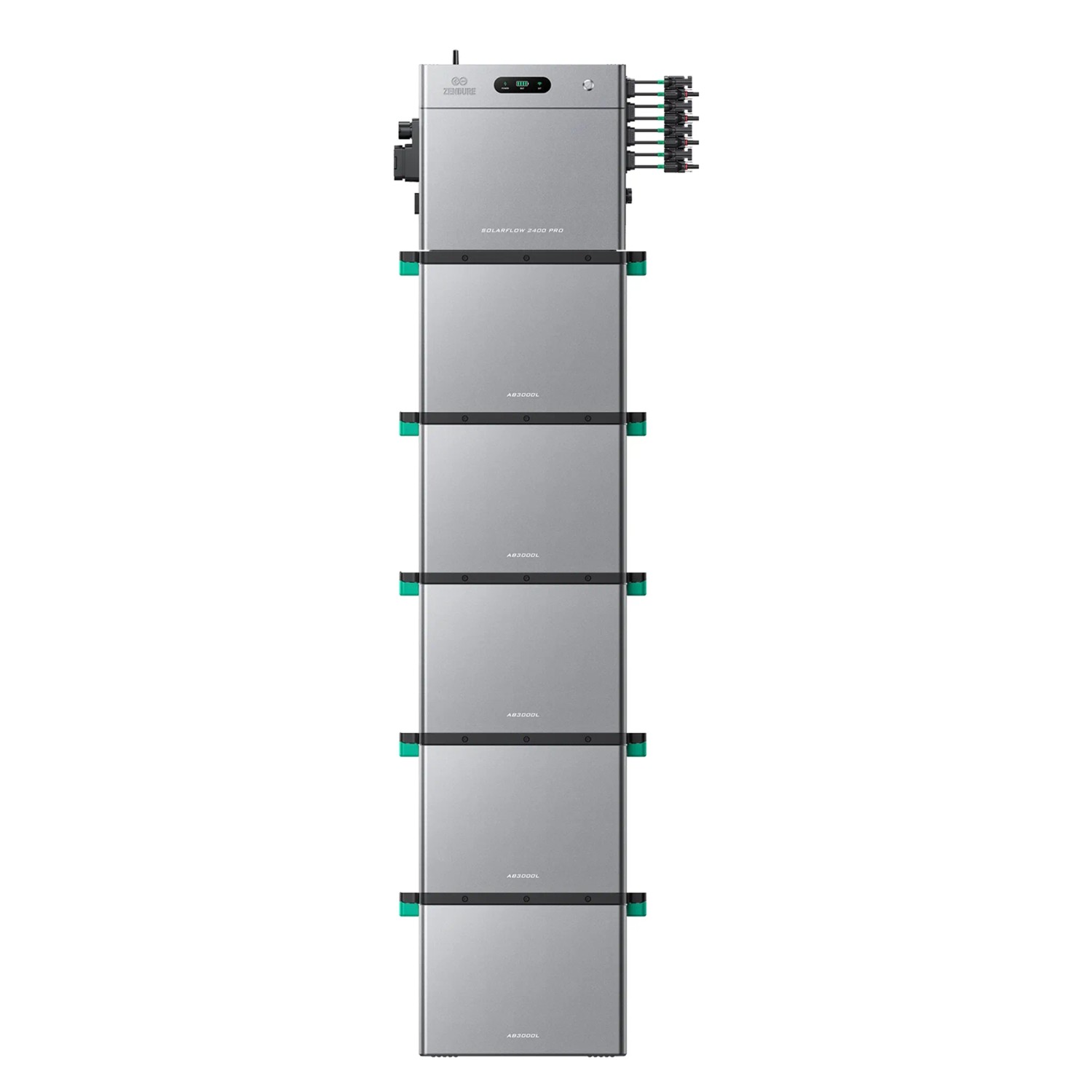 ZENDURE SuperCharged SolarFlow 2400 Pro Balkonkraftwerk Bidirektionaler AC Ausgang Bis 2400W Mit 5 AB3000L