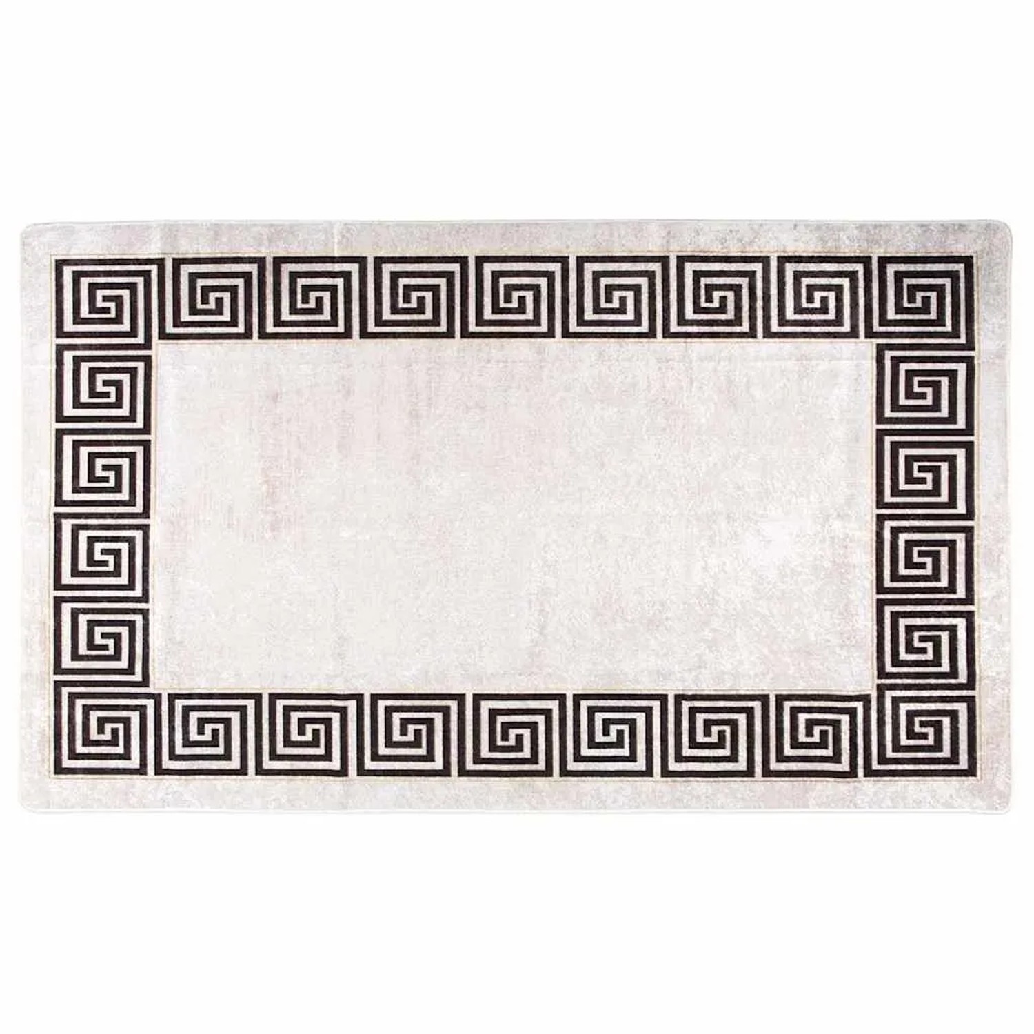 vidaXL Teppich Waschbar 120x180 cm Hellbeige Rutschfest 337948