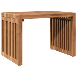 vidaXL Garten Beistelltisch Braun 50 x 32,5 x 35 cm Teak-Massivholz 42006353