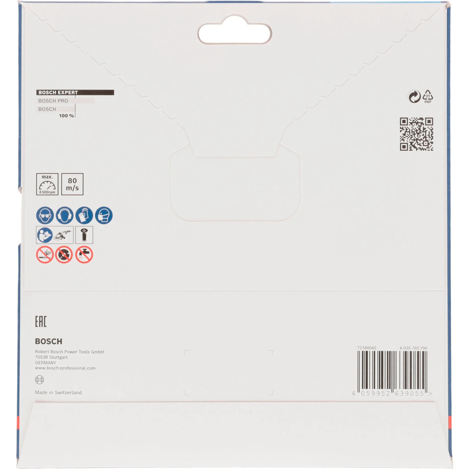 Verpackung der Bosch Expert Carbide Multi Wheel Trennscheibe Ø 180mm für Winkelschleifer.