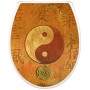 Banjado WC-Sitz Familie mit Yin Yang Motiv. Klodeckel mit Absenkautomatik und Kindersitz.