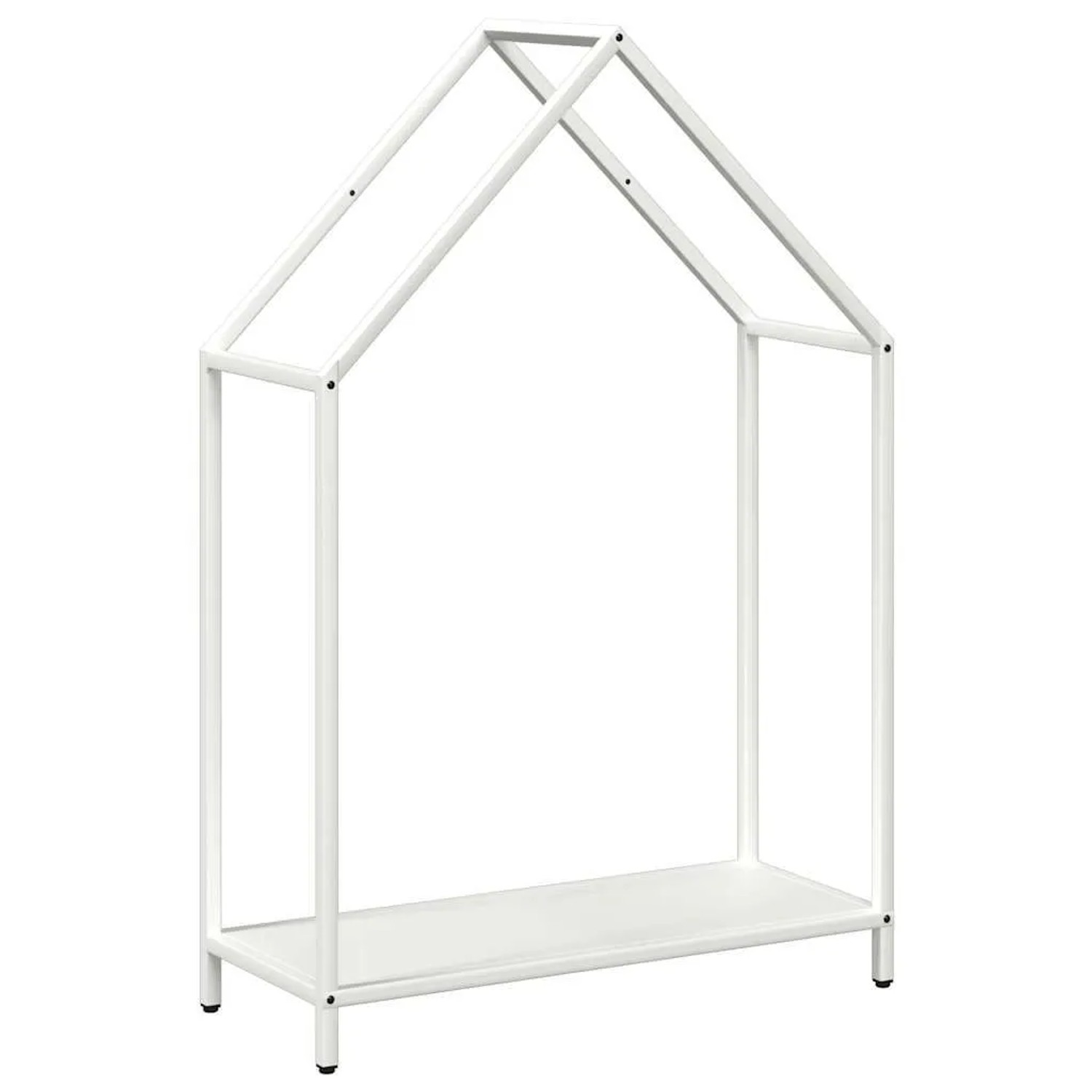 vidaXL Brennholzregal Weiß 60x25x90 cm Kaltgewalzter Stahl 864308