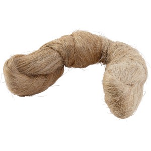 Brauner Dichtungshanf (200g) als Zopf für Sanitär- und Heizungsinstallationen.