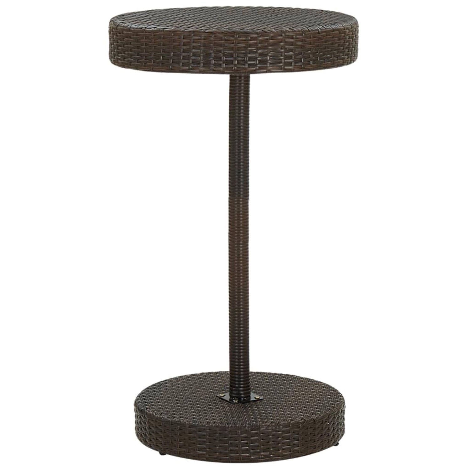 vidaXL Gartentisch Braun 60,5x106 cm Poly Rattan 45855