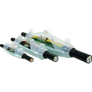 Gießharz-Verbindungsmuffe für Kabel bis 5x2,5mm², Kabelschellen im Detail.