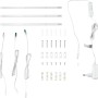 LED-Lichtleiste 3er-Set Weiß mit Zubehör zur Montage der LED-Unterbauleuchten.