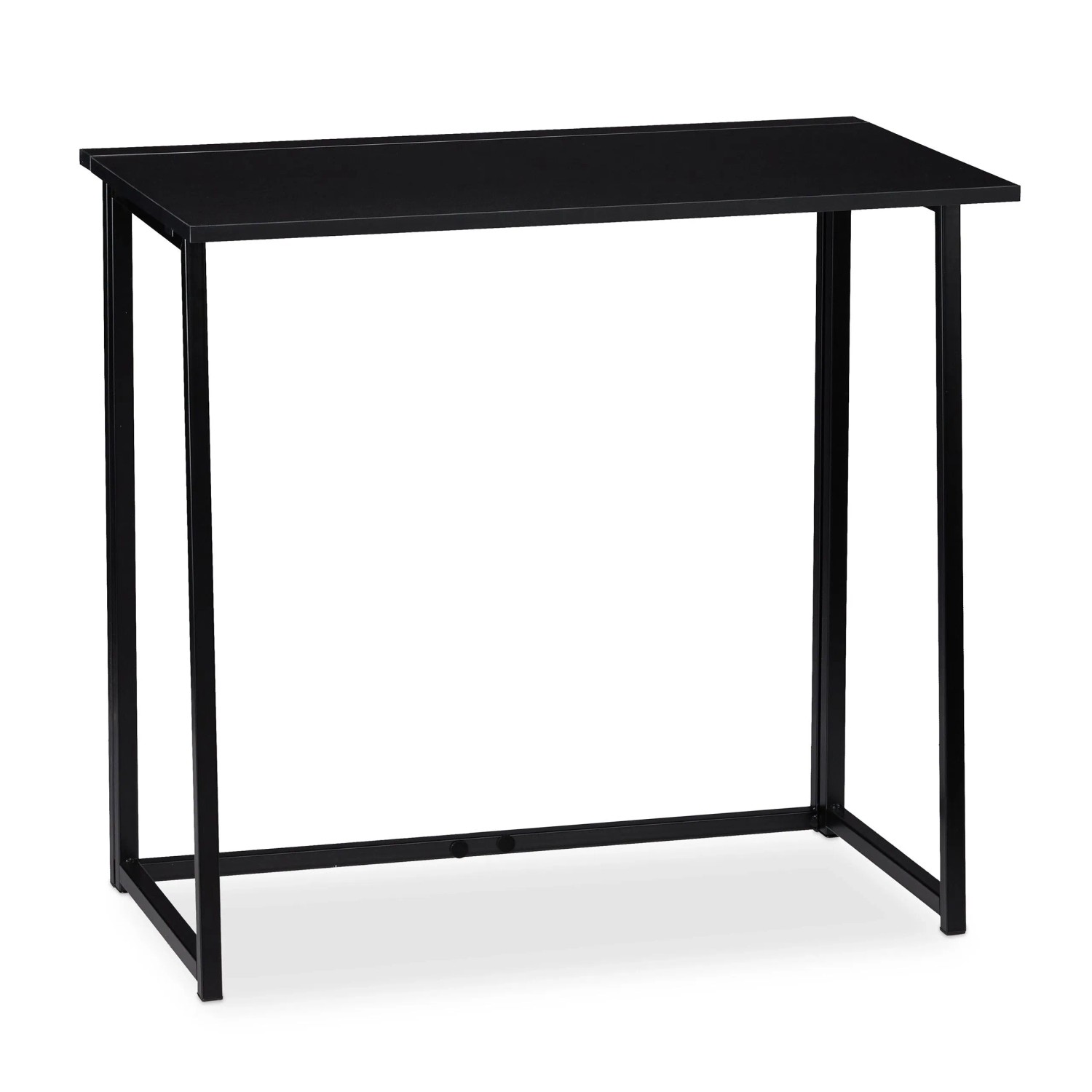 Relaxdays Computerschreibtisch PB Eisen Schwarz Klappbar 74,5 cm x 80 cm x 45 cm 7,4 kg
