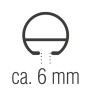 Detailaufnahme Gardinia Memphis Innenlauf-Gardinenstange, Laufkanal ca. 6 mm.