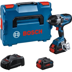 Bosch Professional Akku-Drehschlagschrauber GDS 18V-1000 C mit Akkus, Ladegerät und L-Boxx.