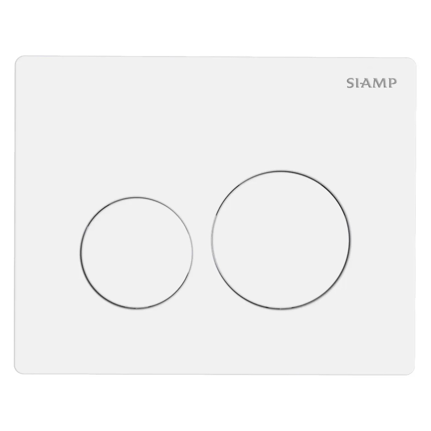 SIAMP|Plaque de déclenchement Sphère Ingenio blanc|31261060