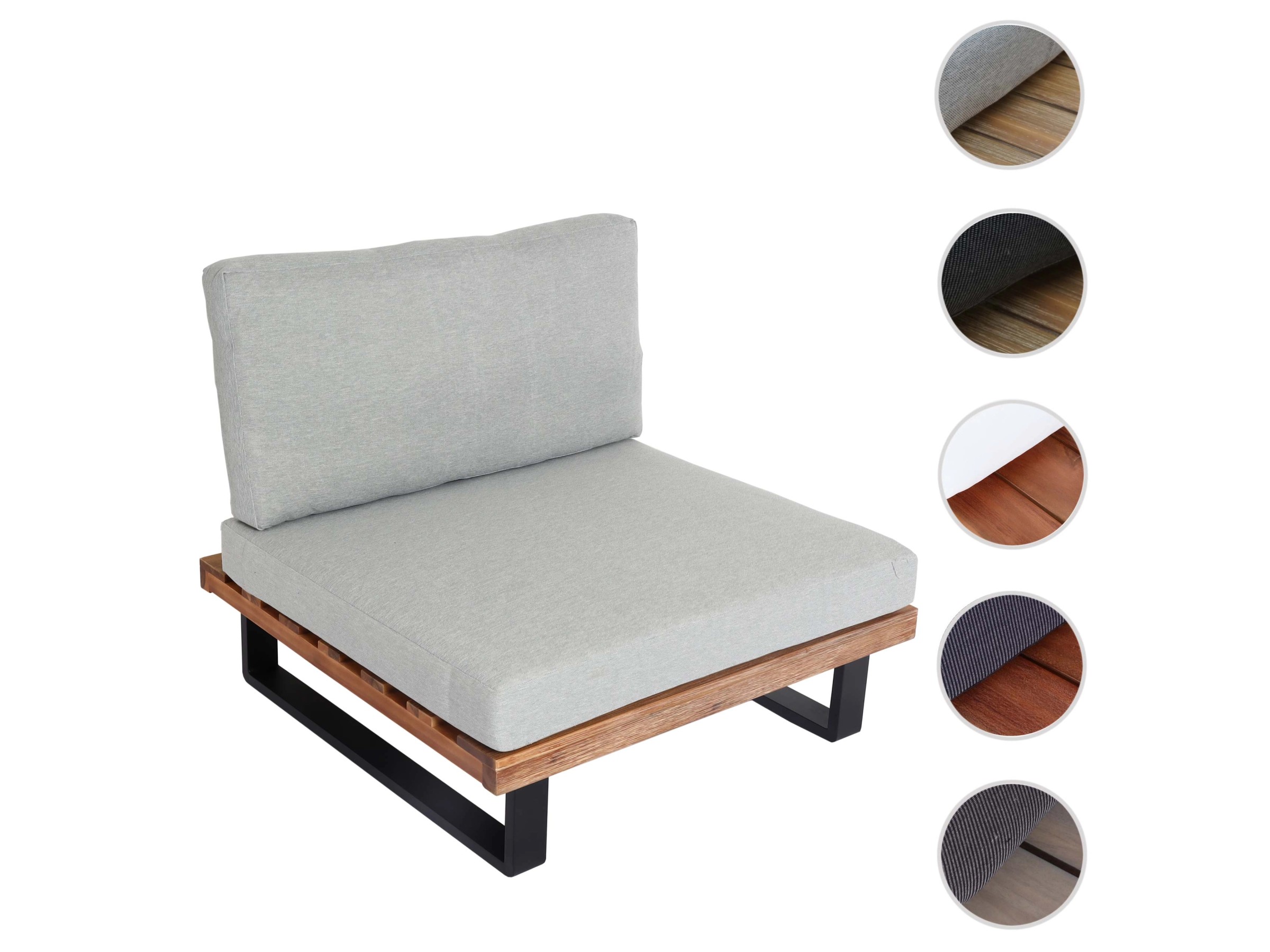 MCW Lounge-Sessel H54 Hellbraun Polster Hellgrau kaufen bei OBI