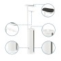 Relaxdays Toilettenpapierhalter mit Ablage Metall Weiß Freistehend Rutschfest 91 cm x 22 cm x 14 cm 1,1 kg_5
